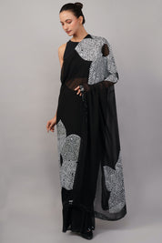 Sequins Flower Saree