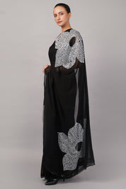 Sequins Flower Saree