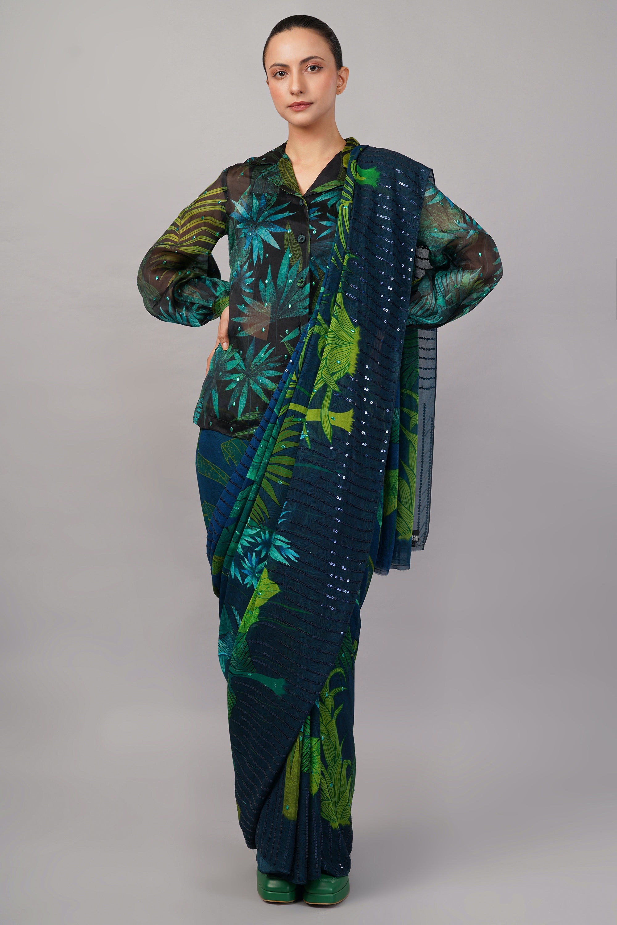 Jungle Organza Saree