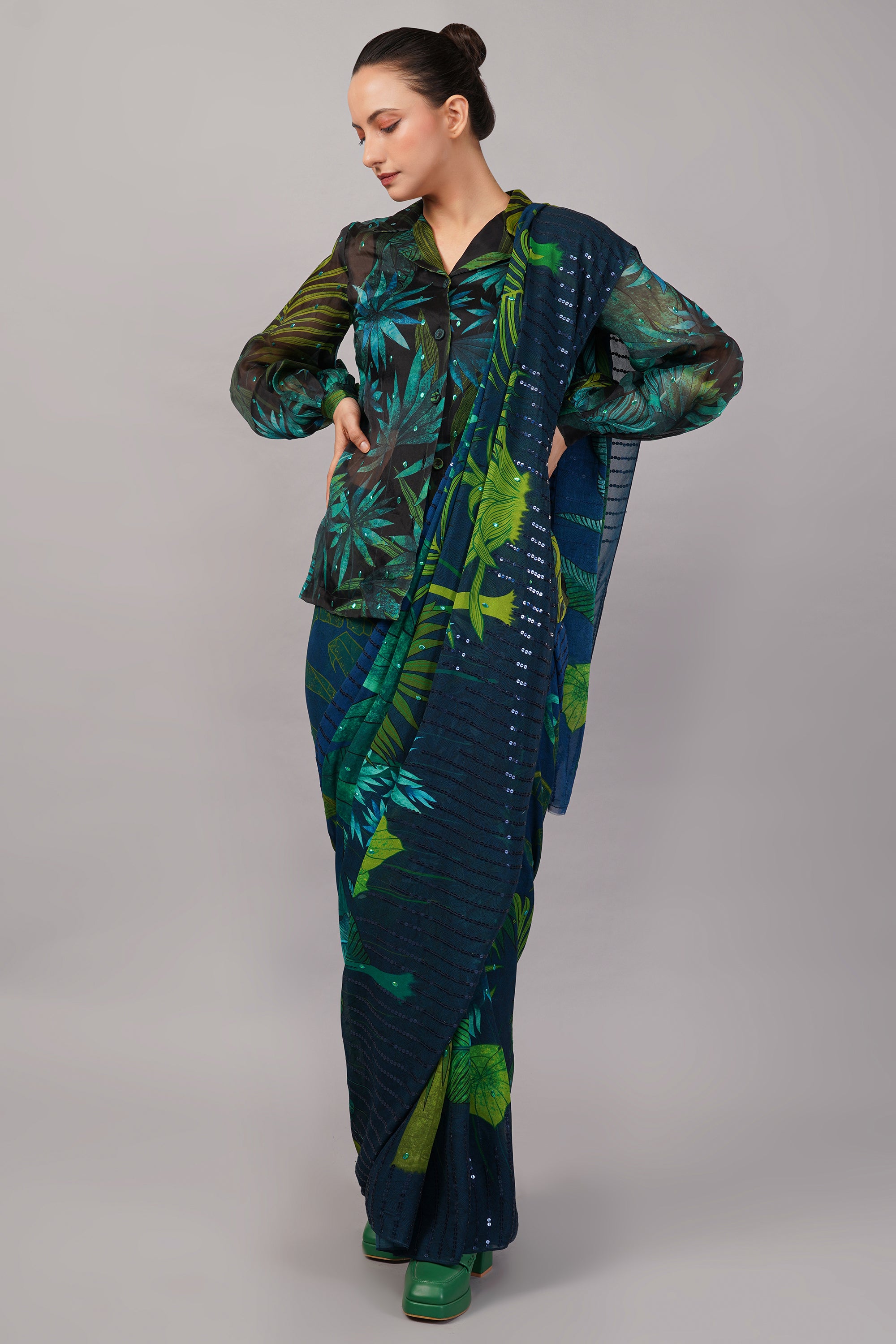 Jungle Organza Saree