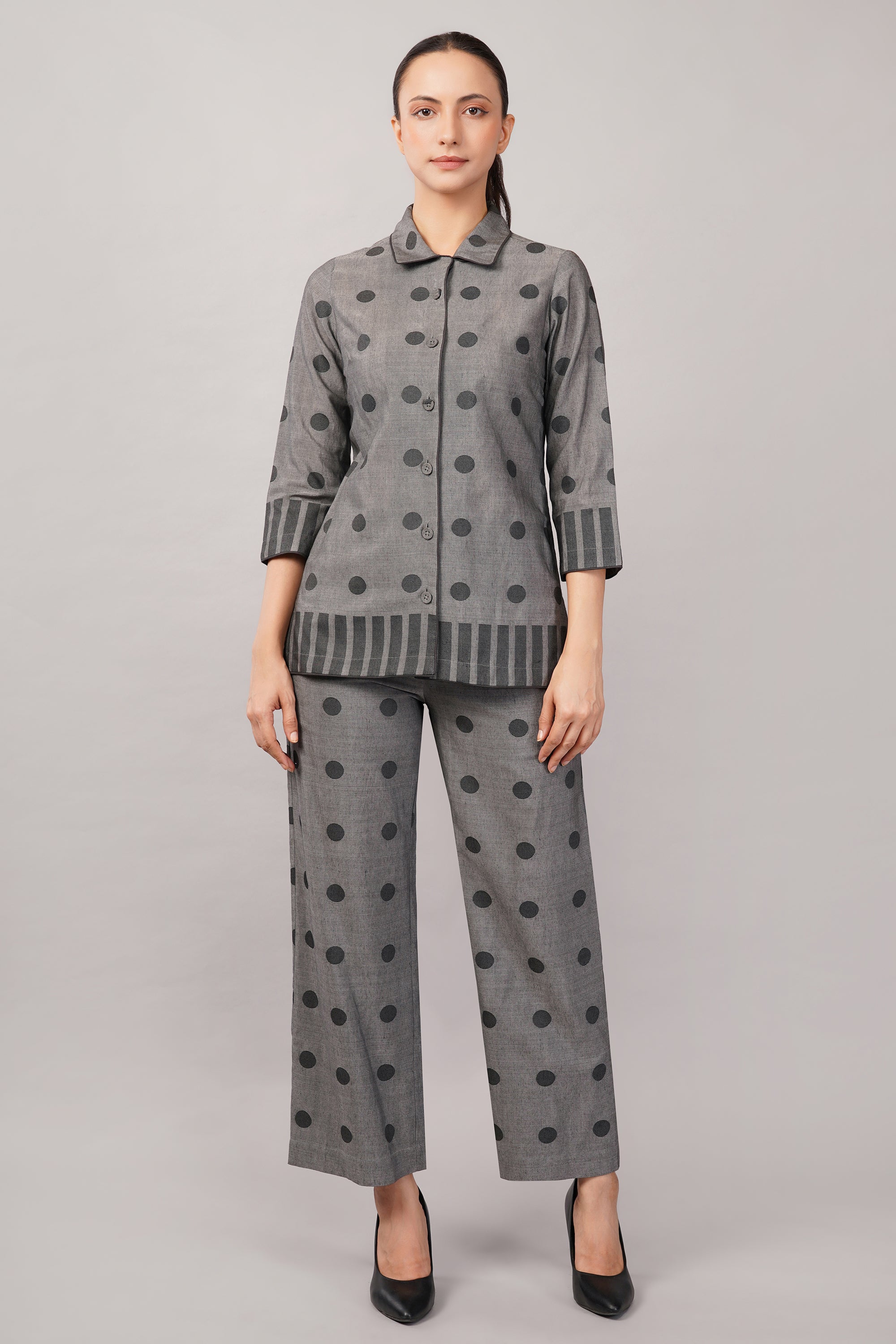 Dot Cutwork Shirt
