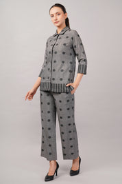Dot Cutwork Shirt