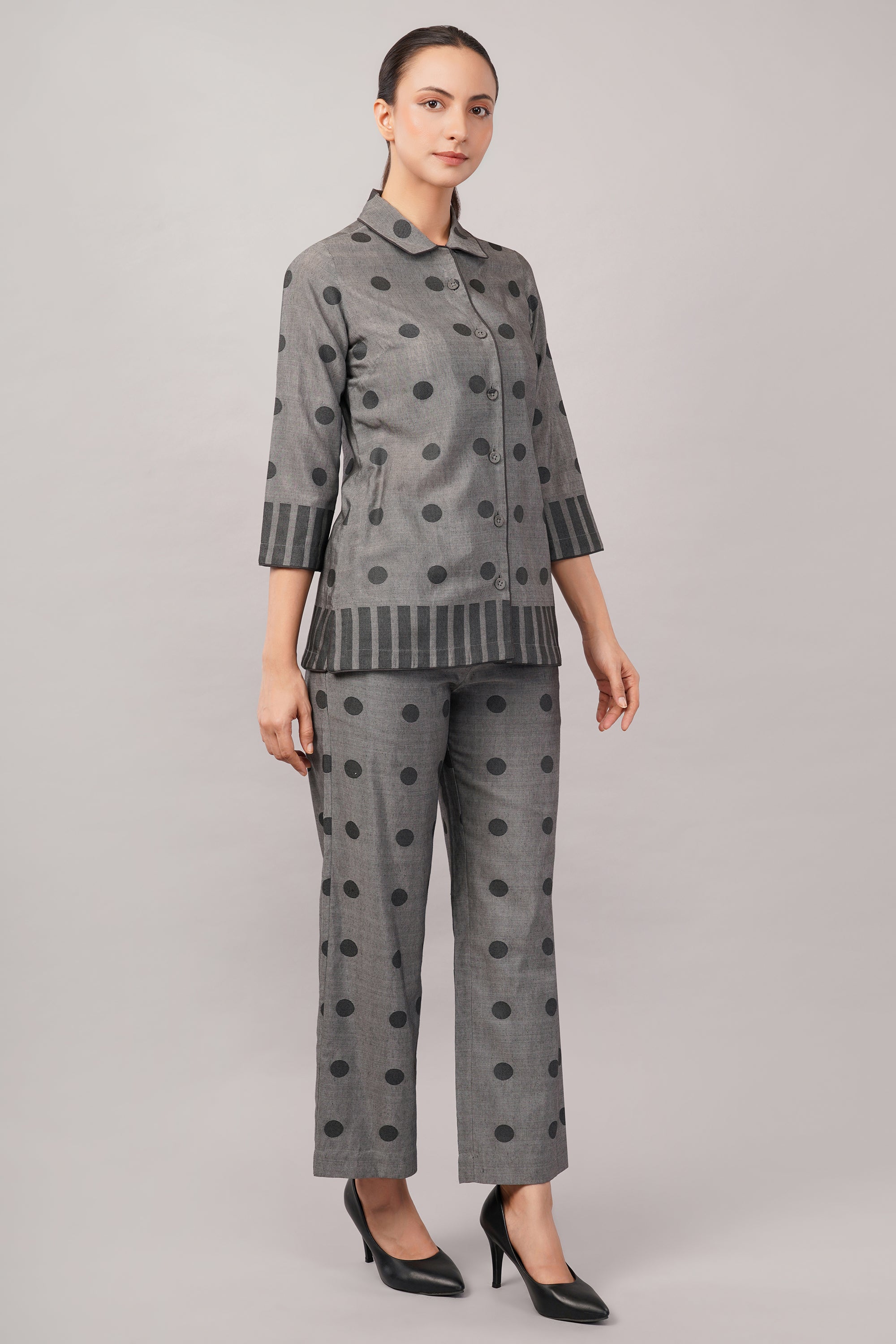 Dot Cutwork Shirt