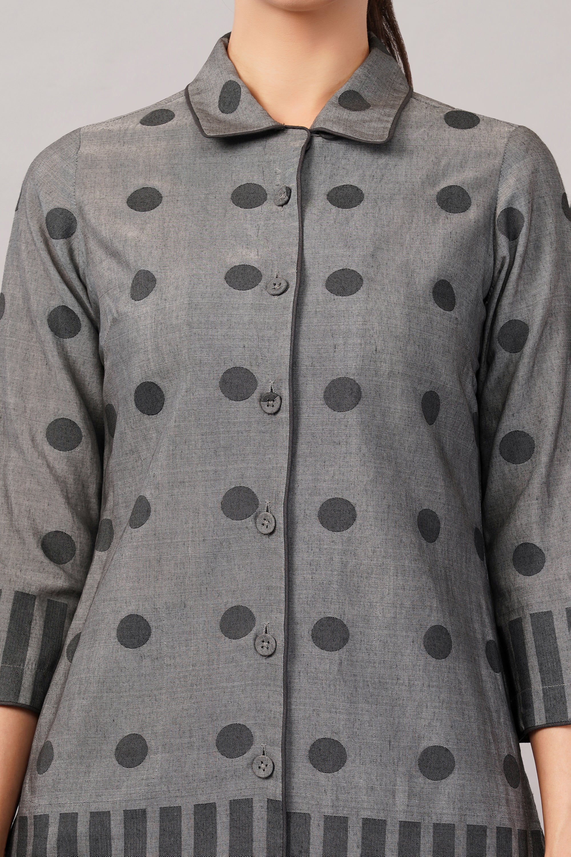 Dot Cutwork Shirt