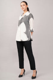 Ikat Flower Shirt