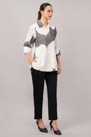 Ikat Flower Shirt