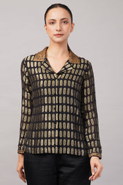 Lozenge Brocade Shirt