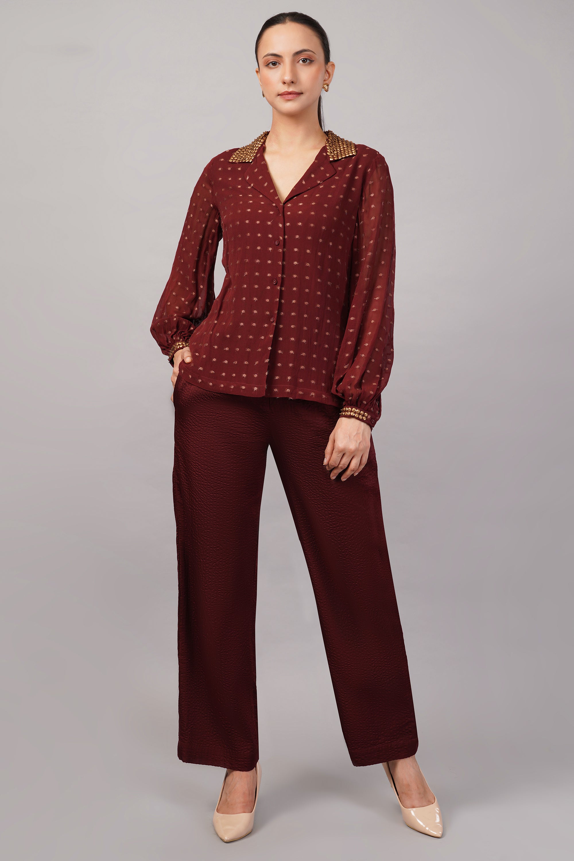 Dot Brocade Shirt