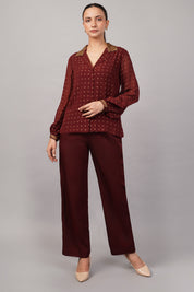 Dot Brocade Shirt