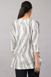 Zebra Ikat Top