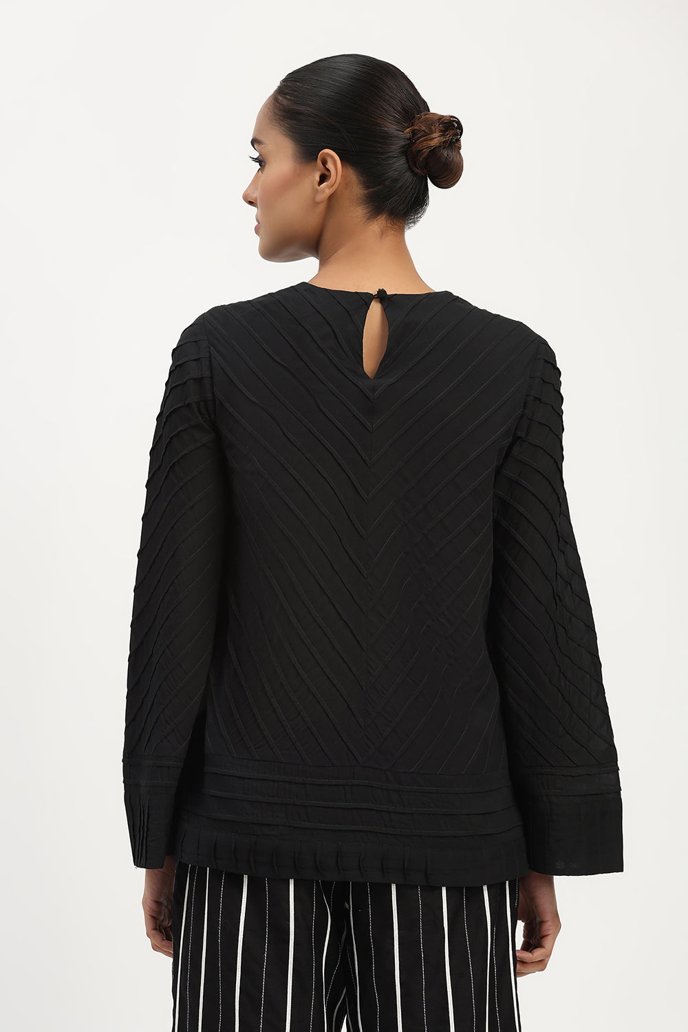 Pleated Top Black