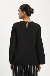Pleated Top Black