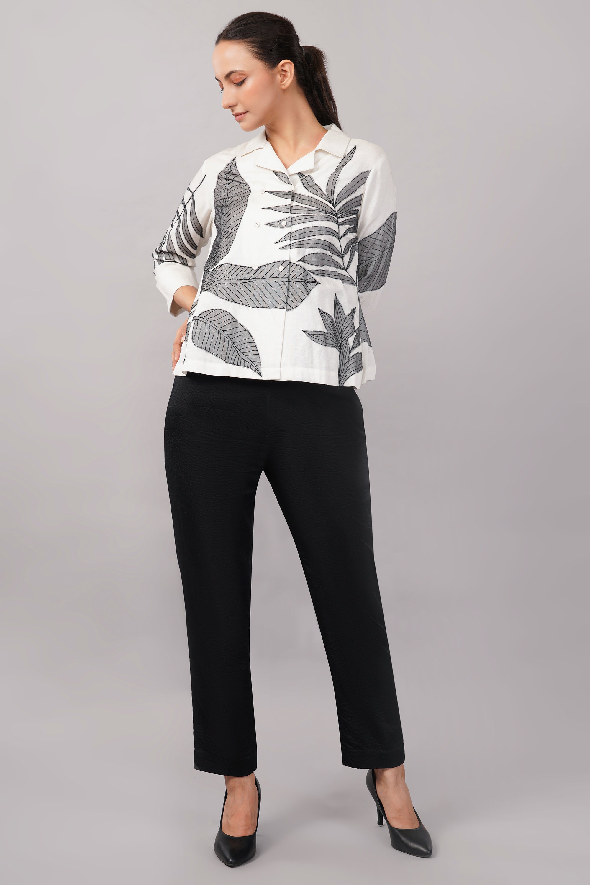 Leaf Applique Top