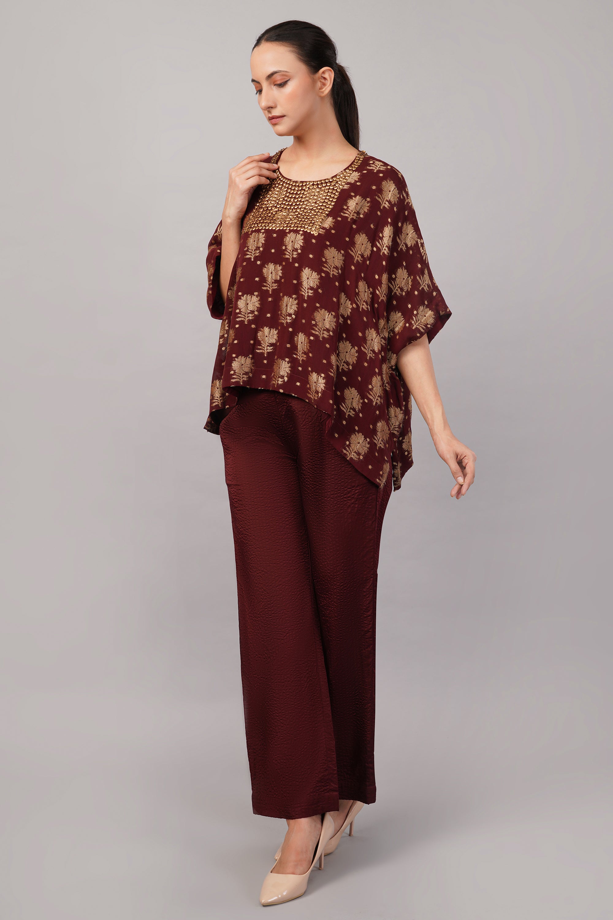 Floral Brocade Top