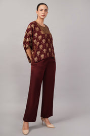 Floral Brocade Top