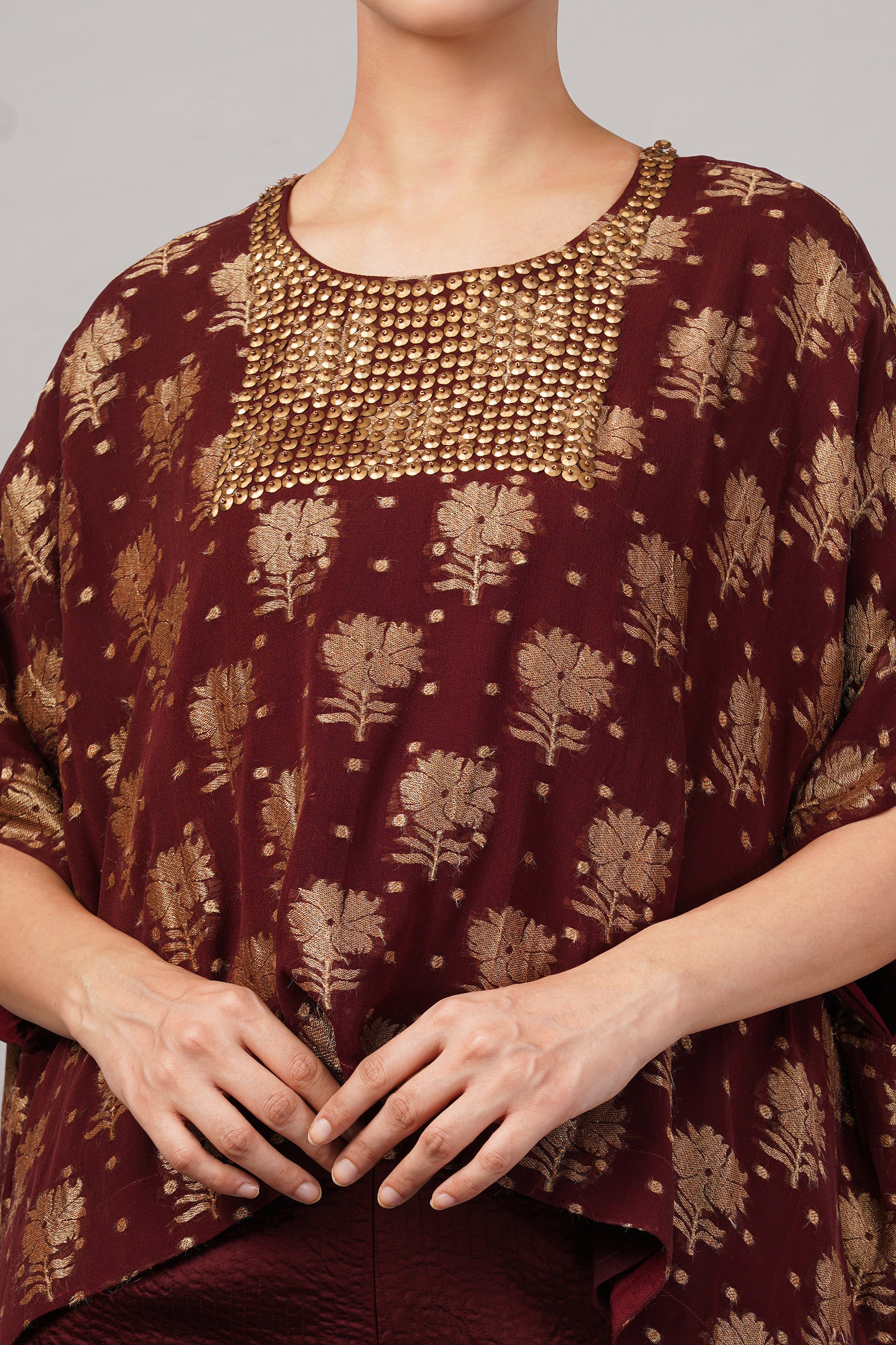Floral Brocade Top