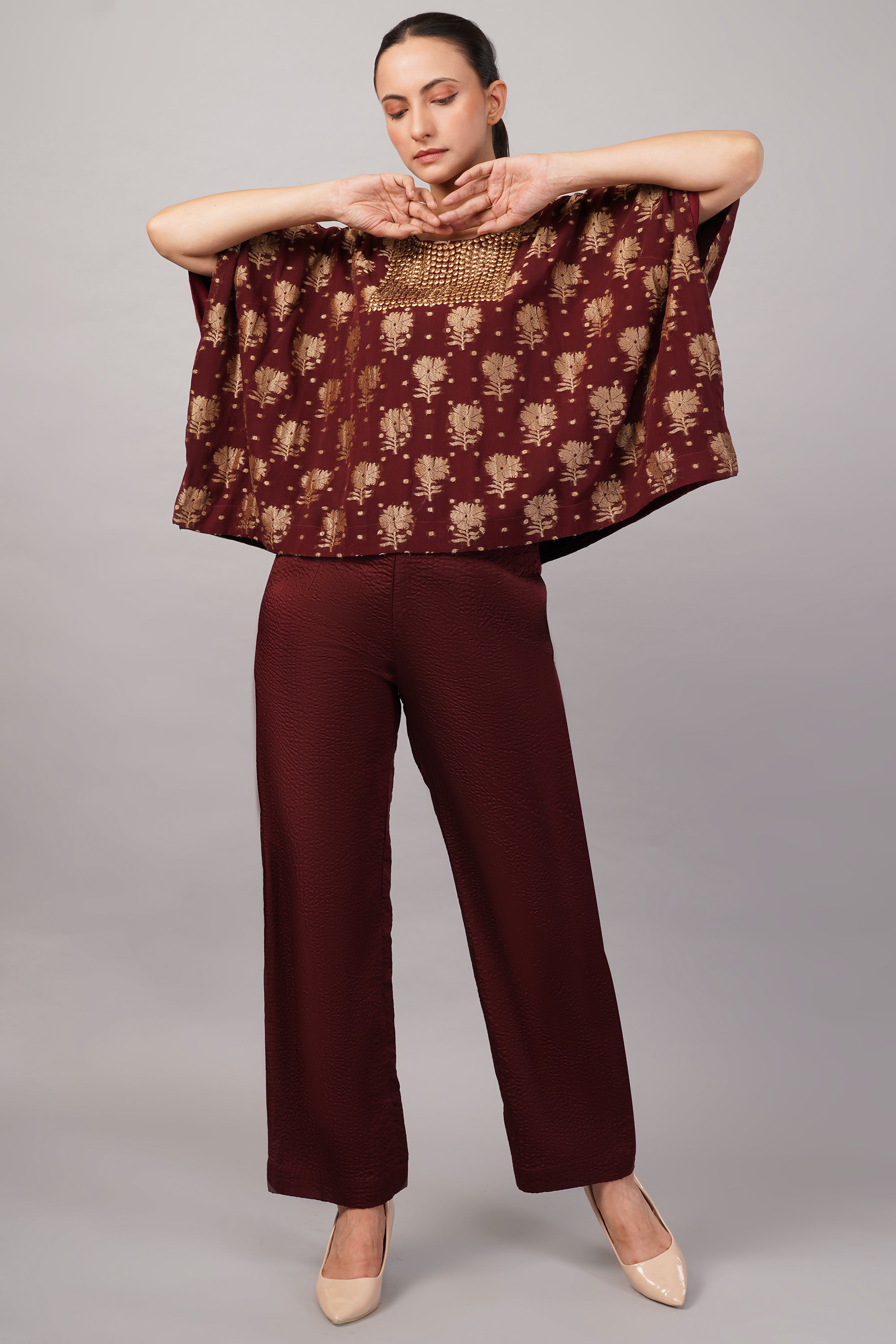 Floral Brocade Top