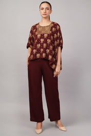 Floral Brocade Top