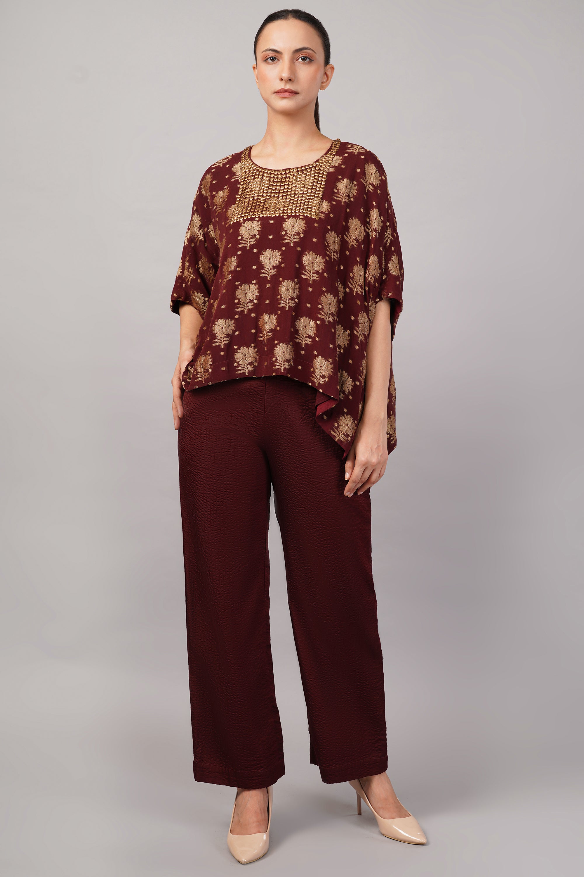 Floral Brocade Top