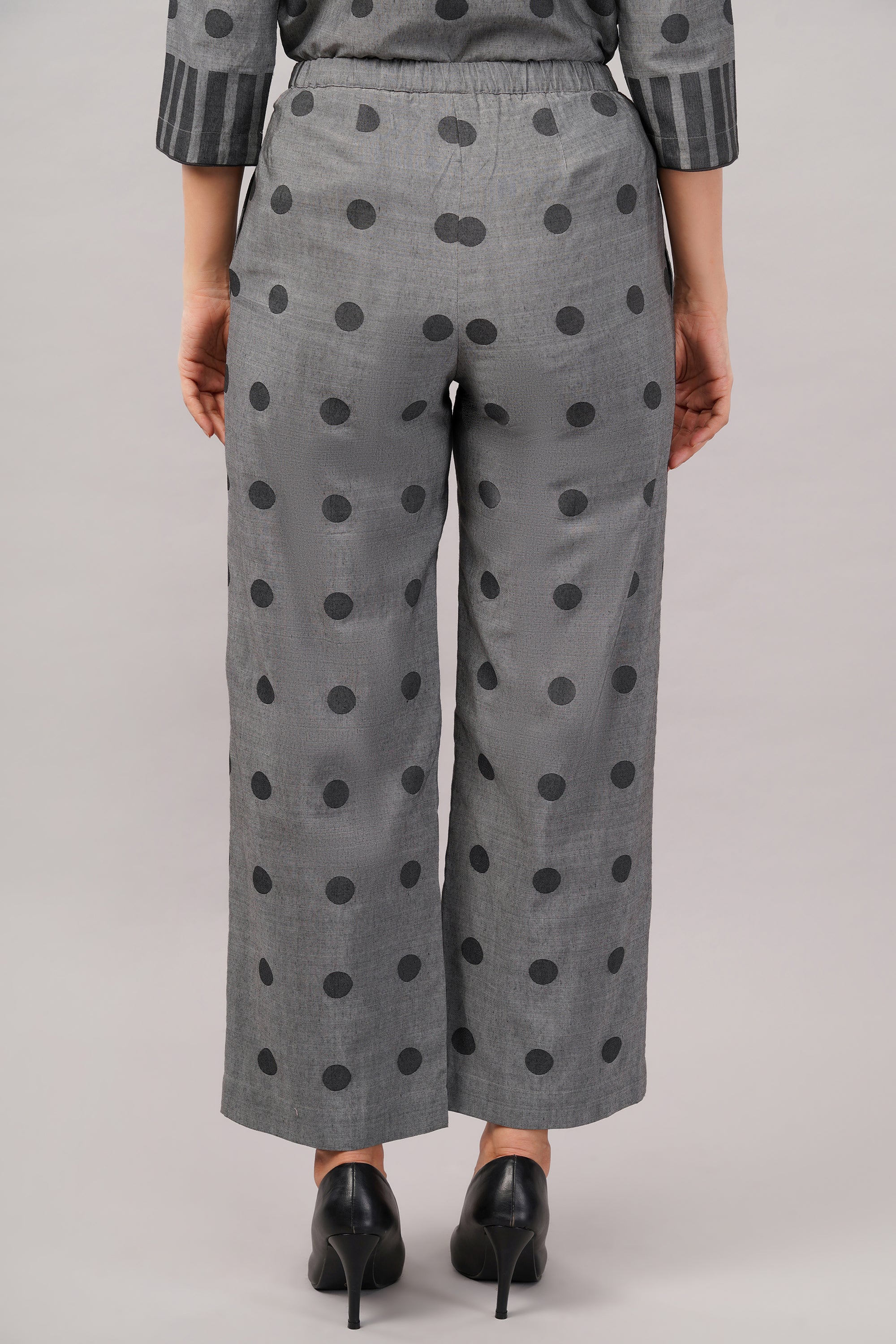 Dot Cutwork Trouser