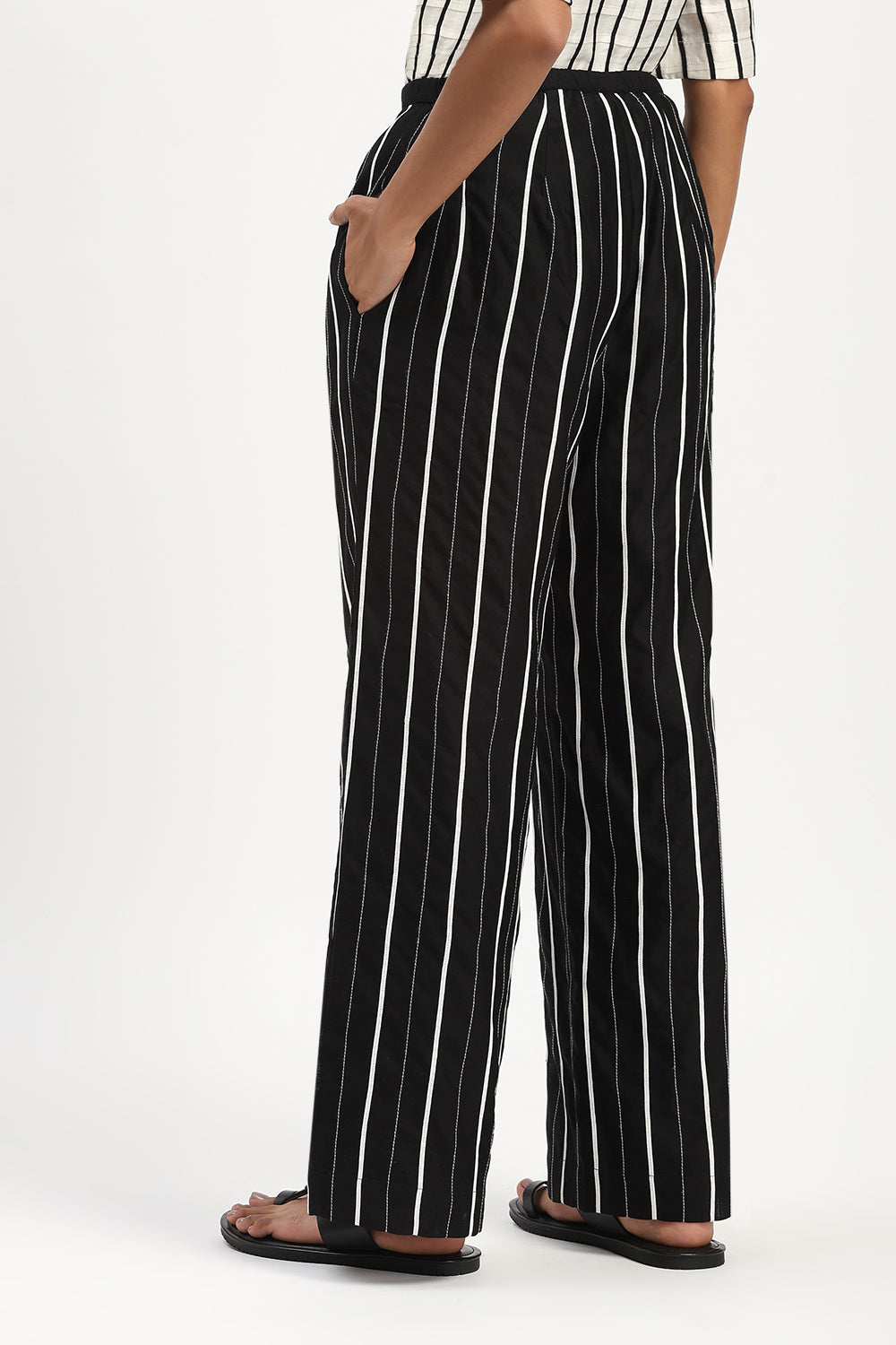 Tape Stripe Trouser Black