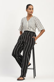 Tape Stripe Trouser Black