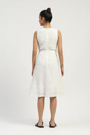 Pleated Dress Ivory