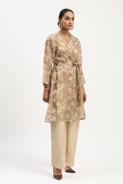 Tesselation Foil Jacket Beige