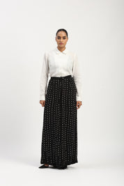 Stab Stitch Front Shirt Ivory