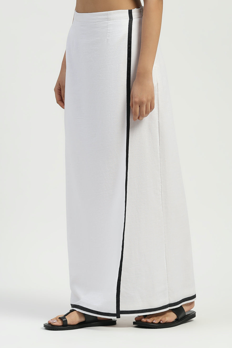 Dhoti Border Skirt Ivory