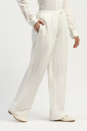 Pleated Linen Trouser Ivory