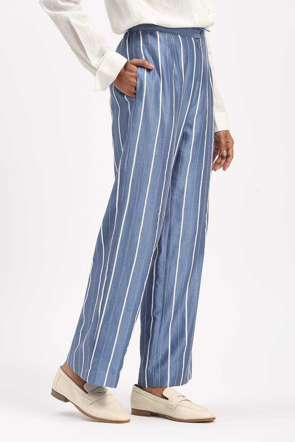 Tape Stripe Trouser Blue