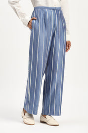 Tape Stripe Trouser Blue