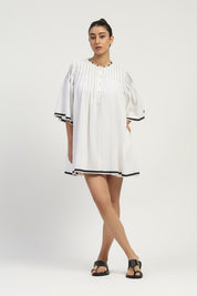 Dhoti Border Dress Ivory
