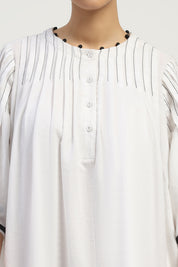 Dhoti Border Dress Ivory