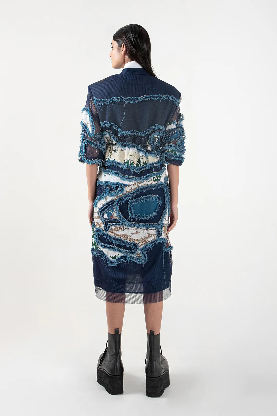 Broken Wave Deconstructed Short Dress