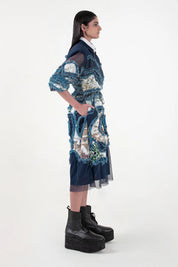 Broken Wave Deconstructed Short Dress