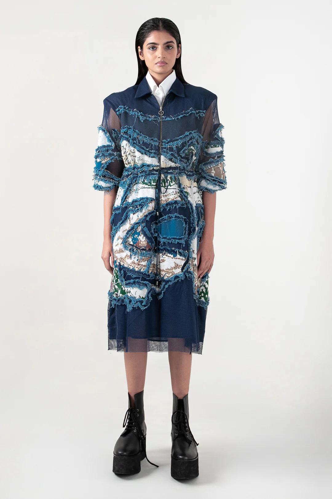 Broken Wave Deconstructed Short Dress