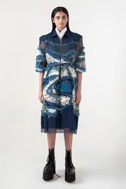 Broken Wave Deconstructed Short Dress