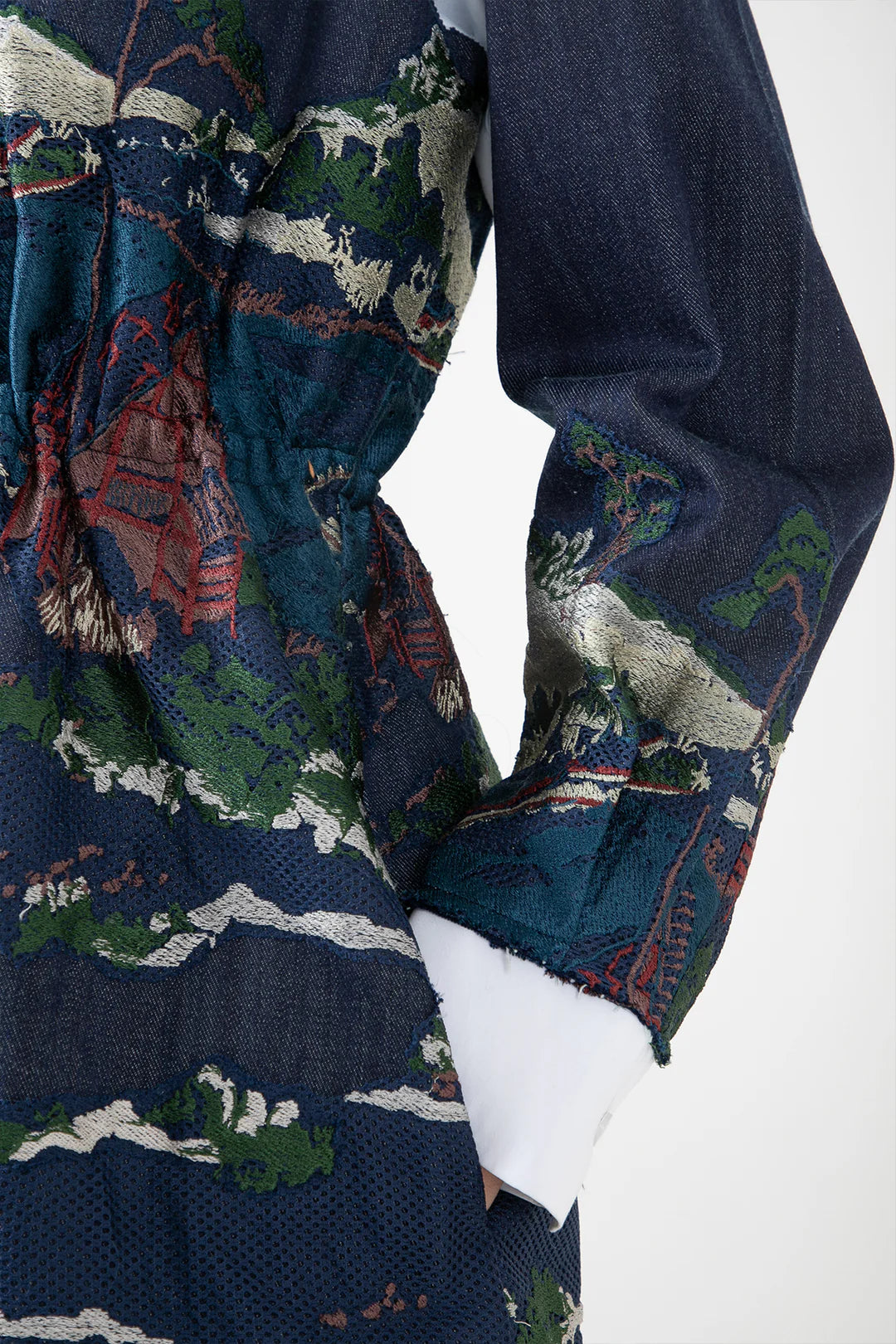 Indigo Wave Craft Deconstructed Short Dress