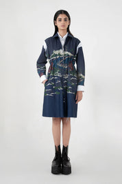 Indigo Wave Craft Deconstructed Short Dress