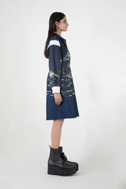 Indigo Wave Craft Deconstructed Short Dress