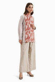 Taupe Red Cotton Marine Mood Set