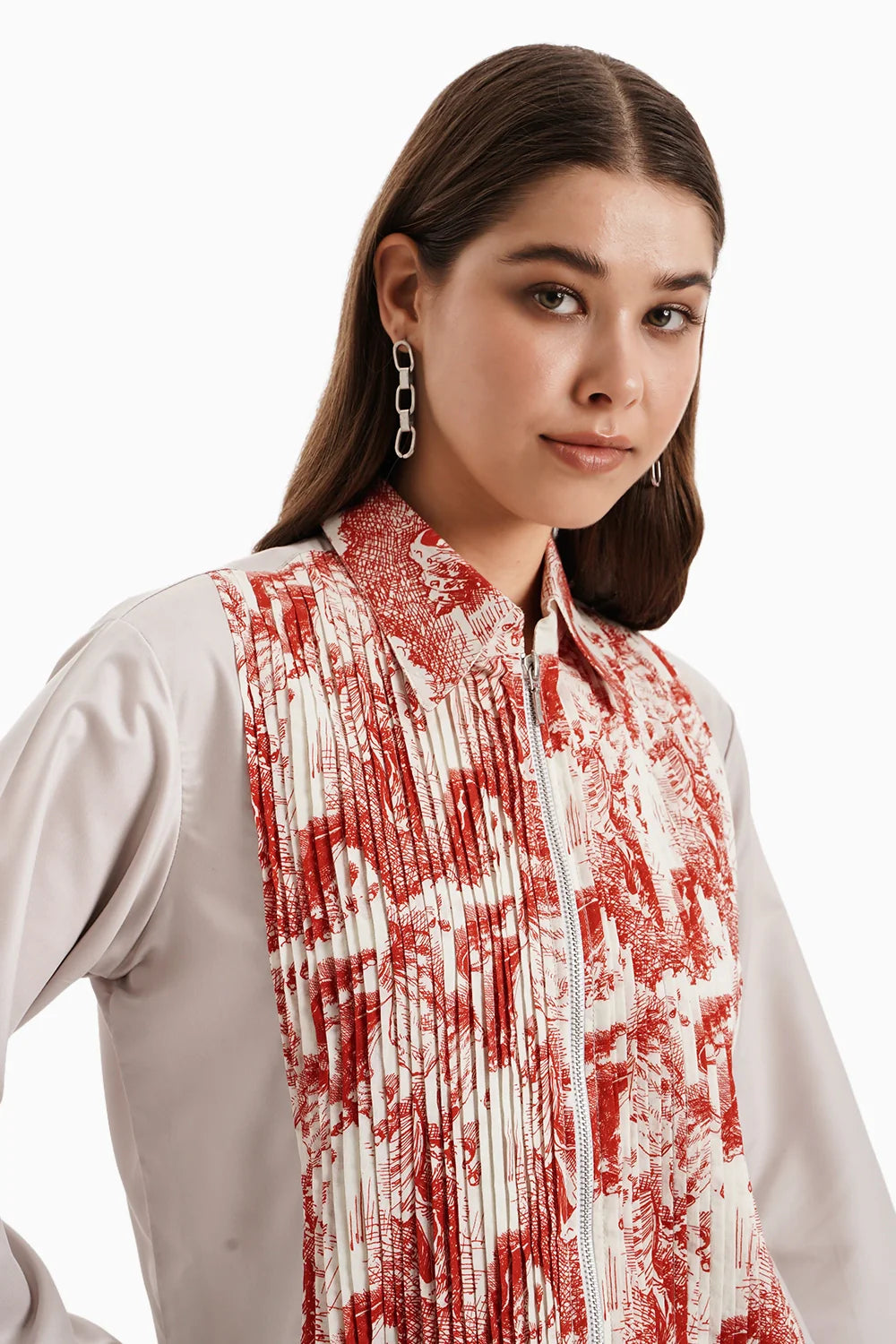 Taupe Red Cotton Marine Mood Set