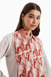 Taupe Red Cotton Marine Mood Set