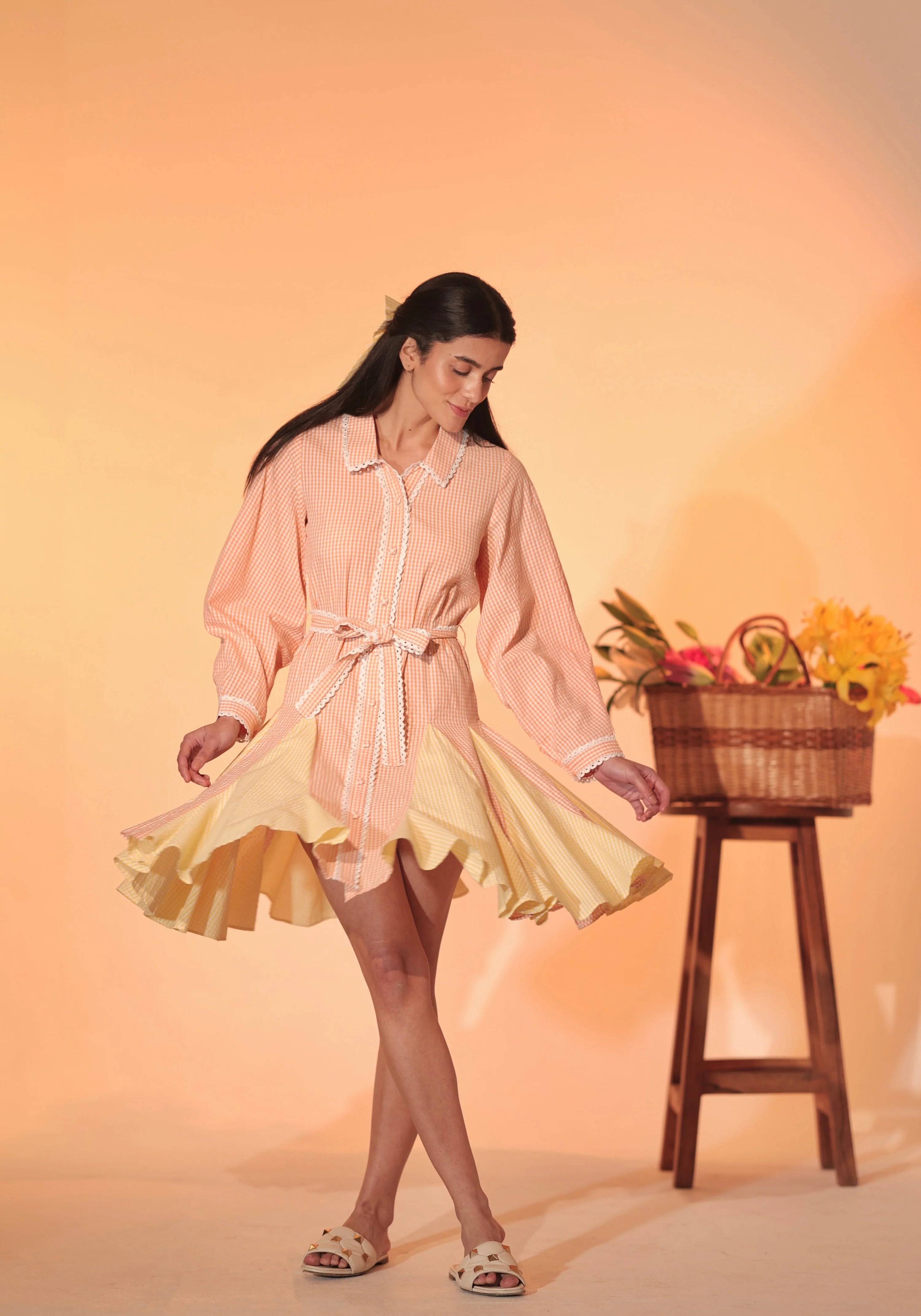 Boulevard Lace Shirt Dress