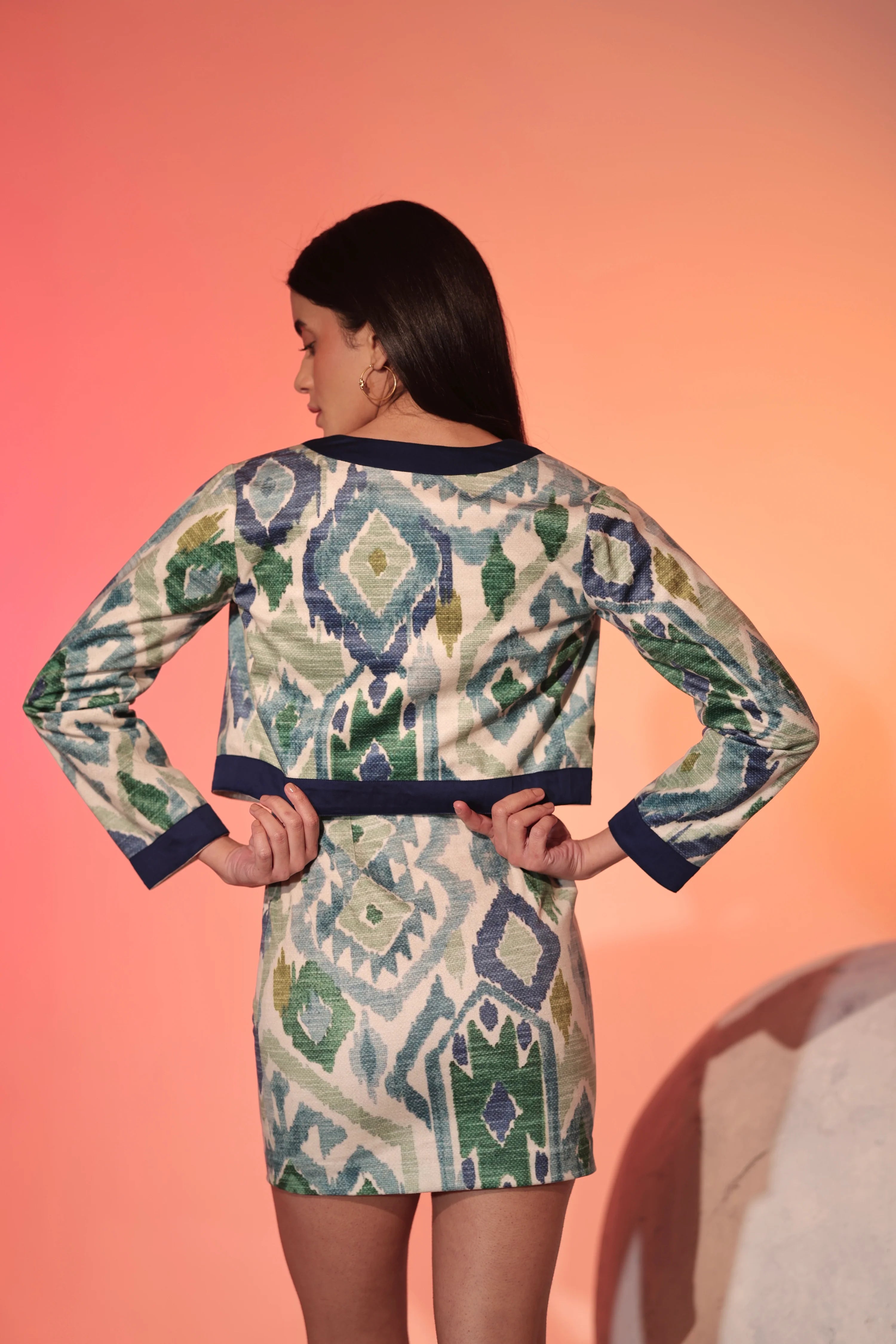 Mystic Fern Dress & Jacket Set