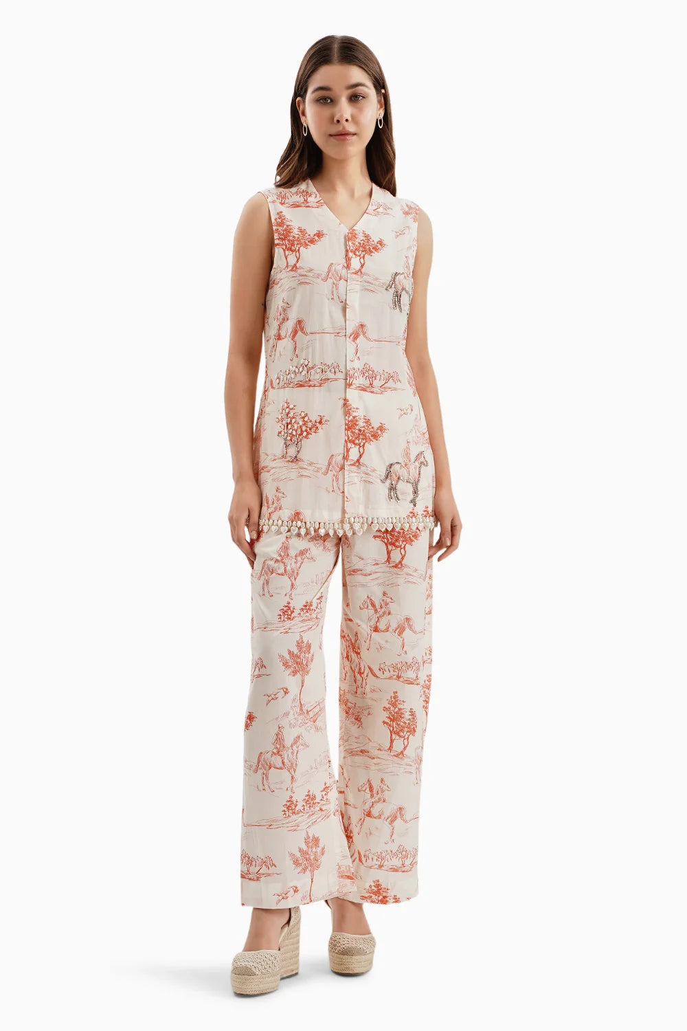 Orange Noble Ground Print Set