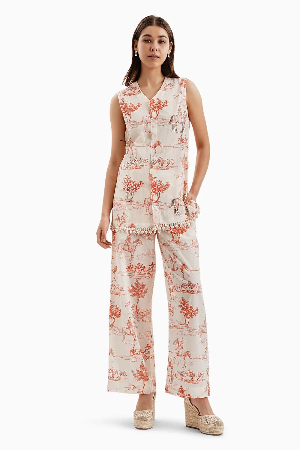 Orange Noble Ground Print Set