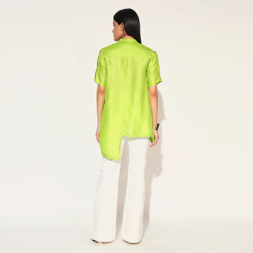 Zephyra Shibori Striped Shirt